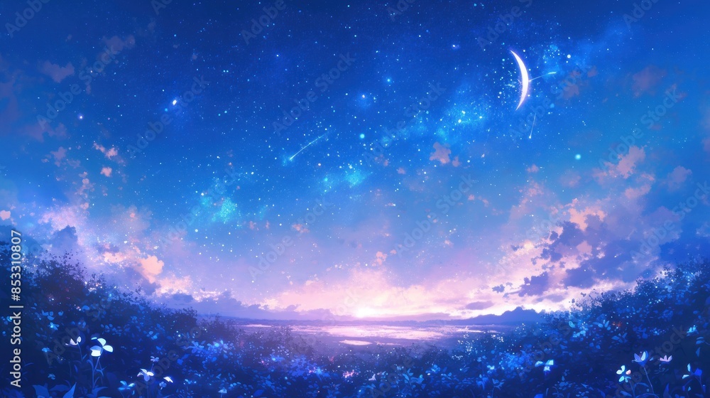 Abstract Background with Sparkling Star Abstract Background with Sparkling Star