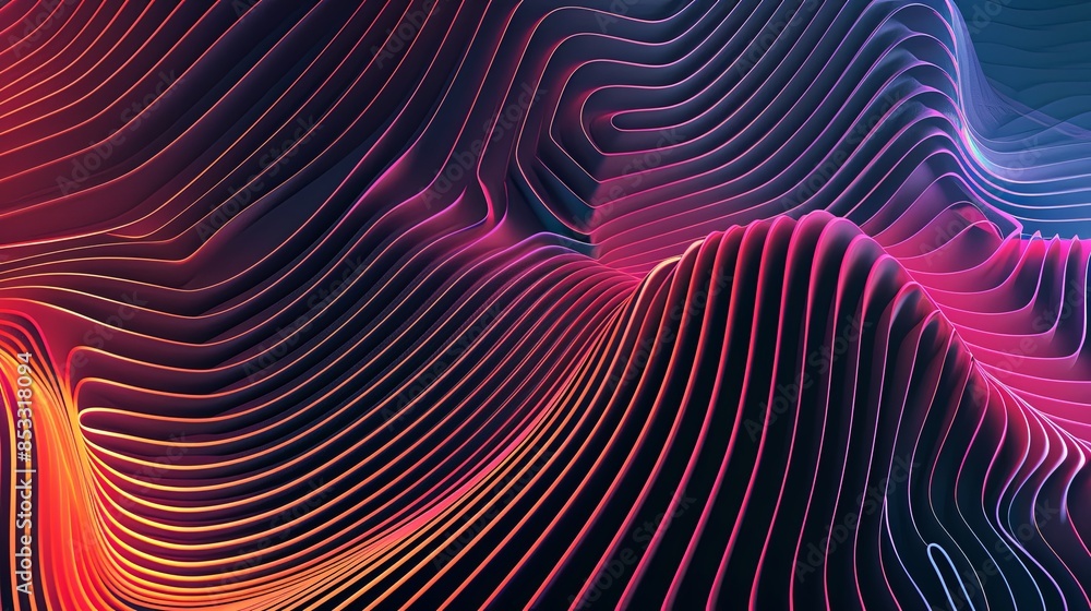 abstract lines background gradient in cyberpank style abstract lines background gradient in cyberpank style