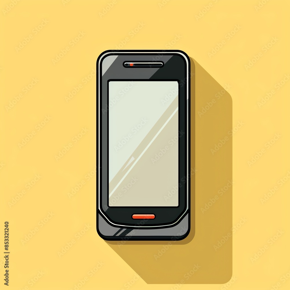 Minimalist phone icon, high contrast, flat design, elegant lines, suitable for tech applications Minimalist phone icon, high contrast, flat design, elegant lines, suitable for tech applications