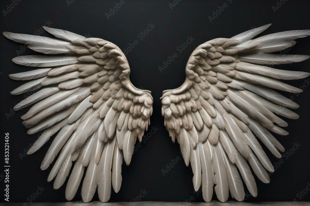 Alas con plumas blancas, generative ai Alas con plumas blancas, generative ai
