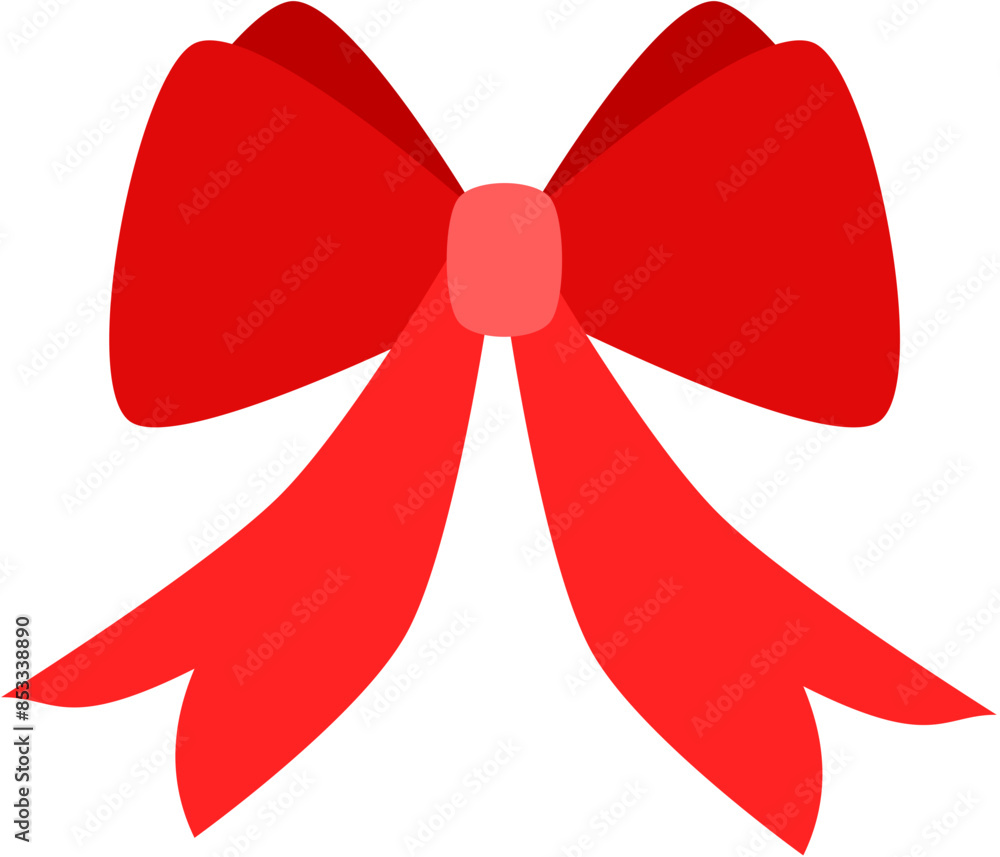 Red ribbons with bows Red ribbons with bows