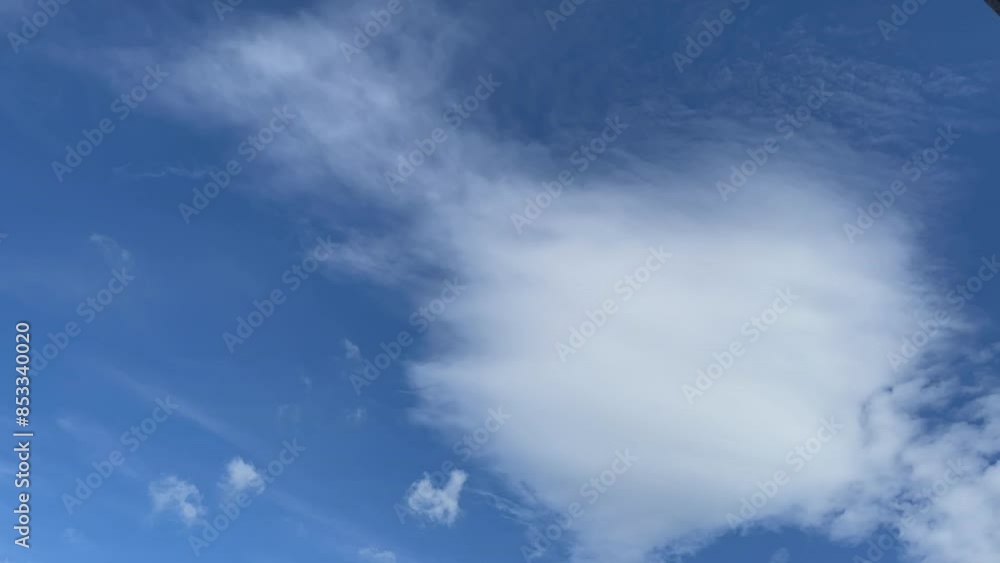 夏の青空と白雲の背景素材 タイムラプス 夏の青空と白雲の背景素材 タイムラプス