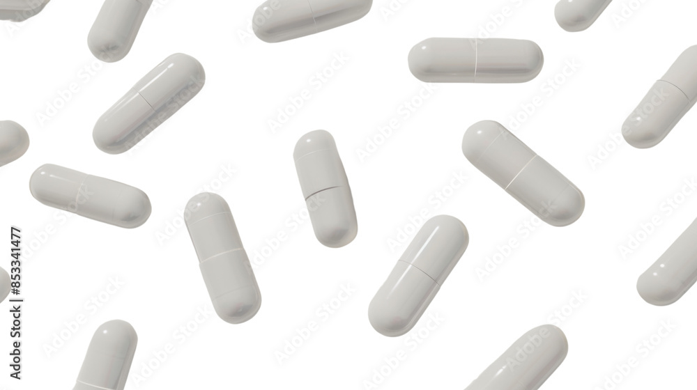 Capsule, pills on white background Capsule, pills on white background
