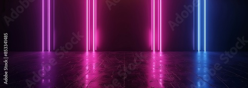 Wallpaper Mural Dark neon background. Neon background Torontodigital.ca