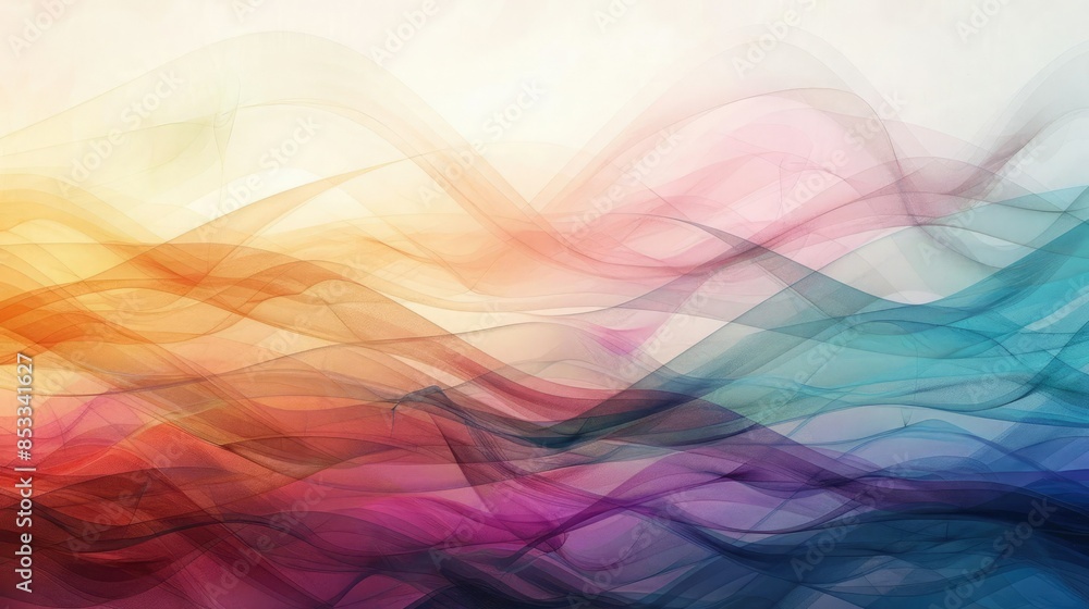 Abstract Background of Colorful Waves Abstract Background of Colorful Waves