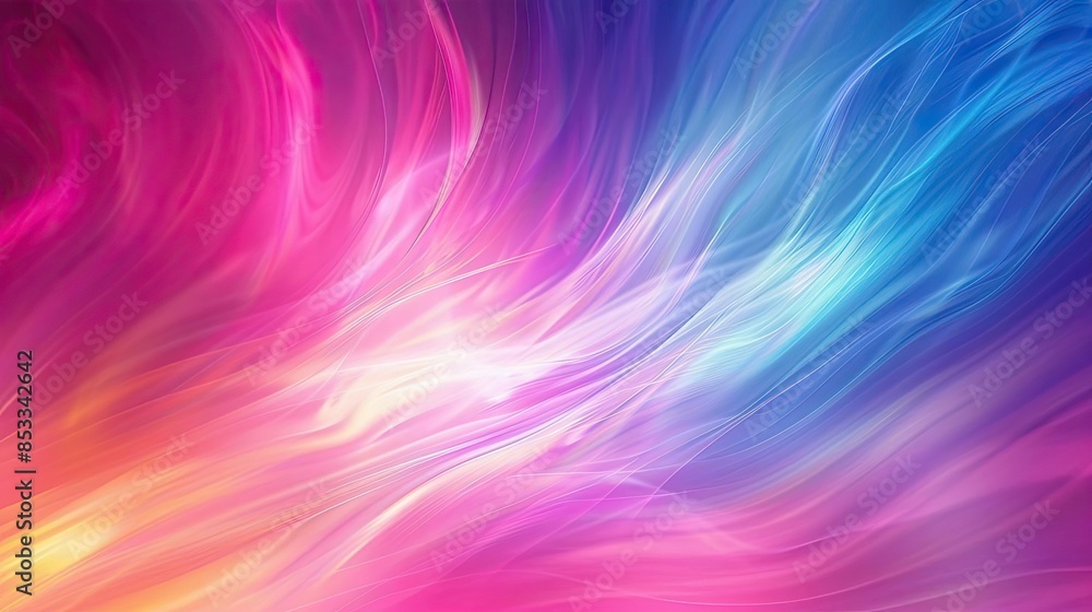 Abstract Swirls of Pink, Blue and Yellow - Abstract Background Abstract Swirls of Pink, Blue and Yellow - Abstract Background