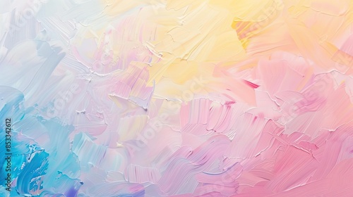 Abstract Pastel Paint Strokes Background