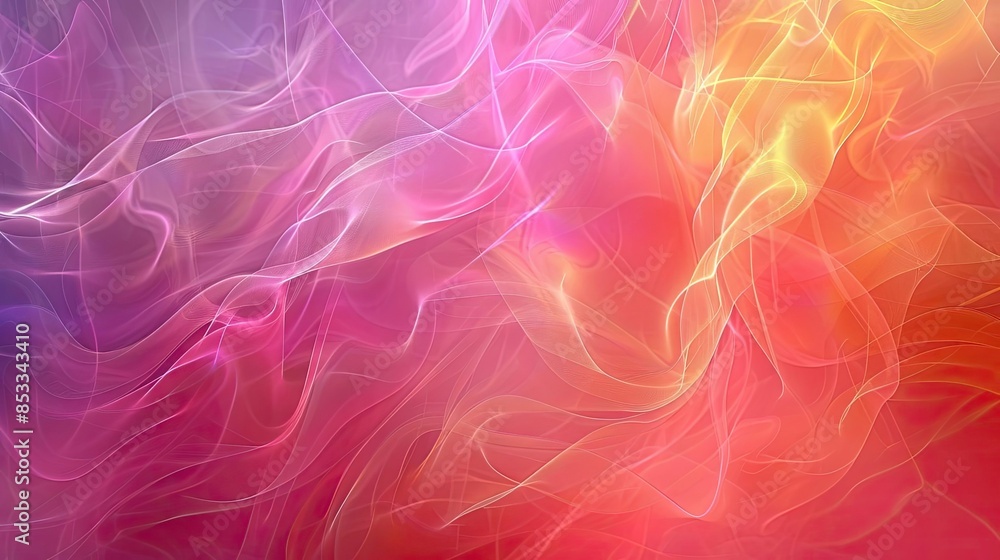 Abstract Background with Pink and Yellow Swirls Abstract Background with Pink and Yellow Swirls