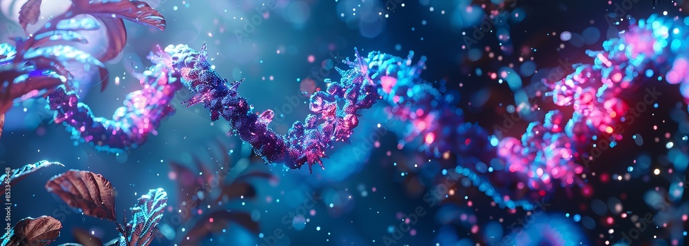 Neon DNA gene background. Genetic background Neon DNA gene background. Genetic background
