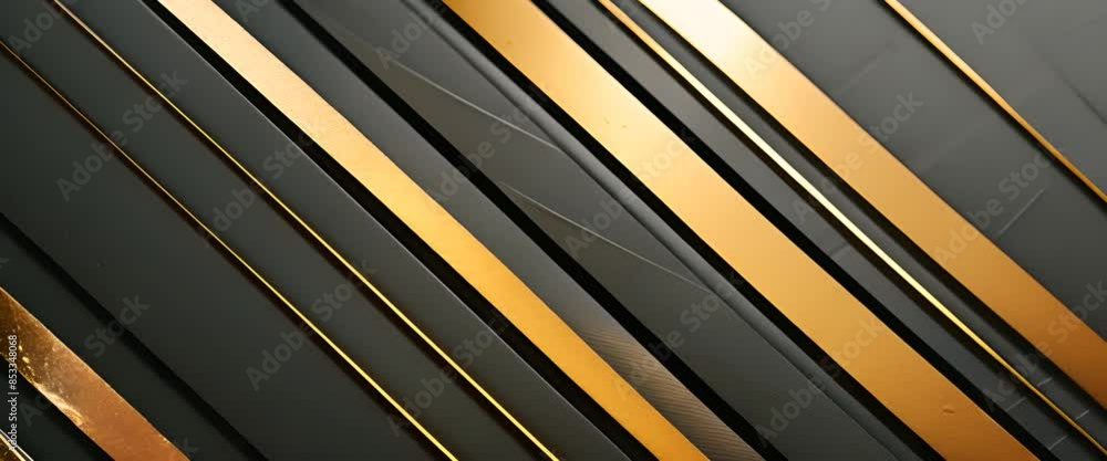 Elegant gold stripes on a matte black background, simple luxury Elegant gold stripes on a matte black background, simple luxury