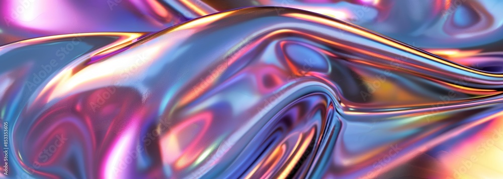 Iridescent metallic shape background. Metallic background Iridescent metallic shape background. Metallic background