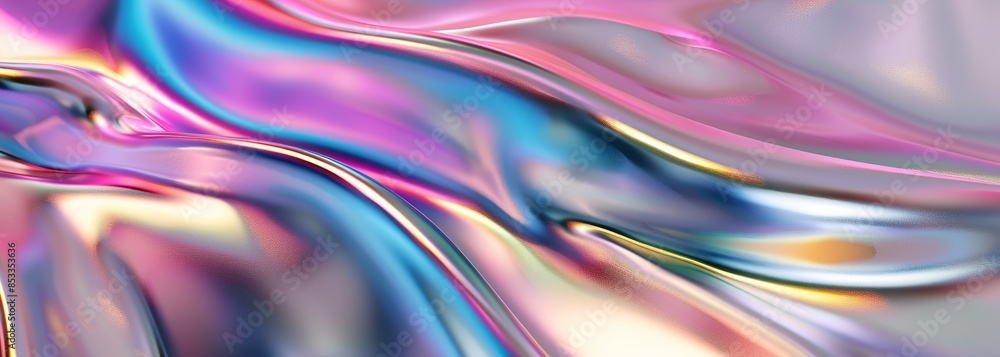 Iridescent metallic shape background. Metallic background Iridescent metallic shape background. Metallic background