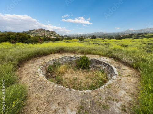 Historic cistern in flower ...