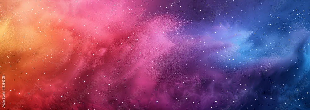 Naklejka premium Abstract multicolored powder splatter background. Multicolored powder exploding