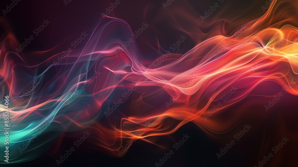 Luminous Abstract Ribbons Luminous Abstract Ribbons