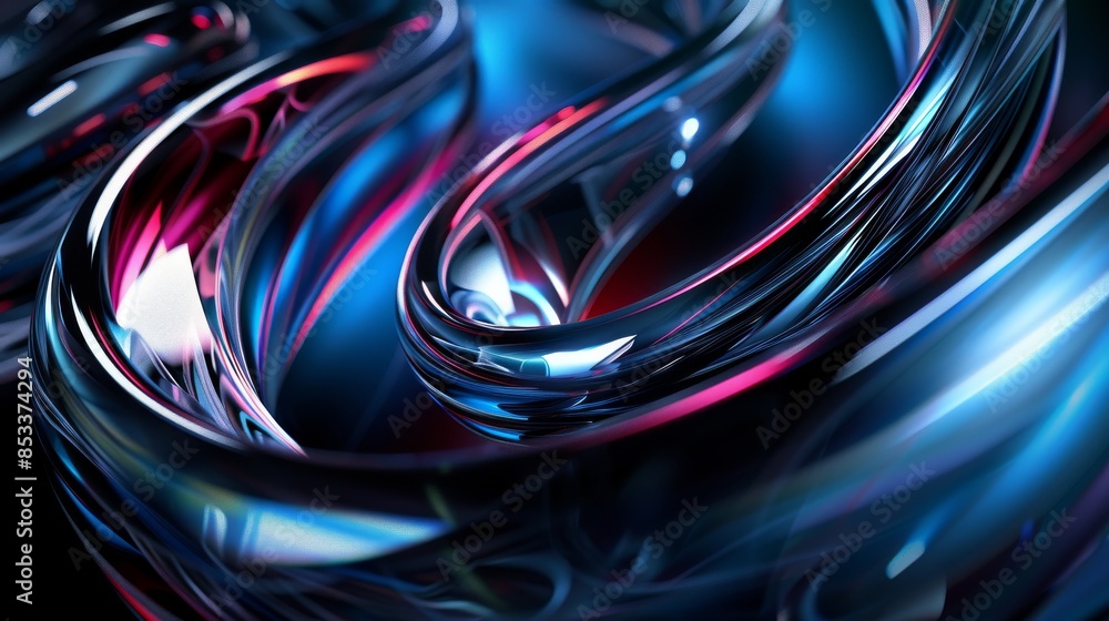 Abstract Glass Swirl Design Abstract Glass Swirl Design