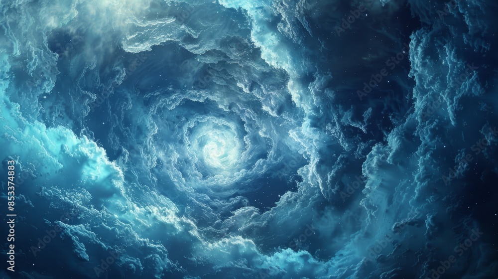Cosmic Spiral Cloud Formation Cosmic Spiral Cloud Formation