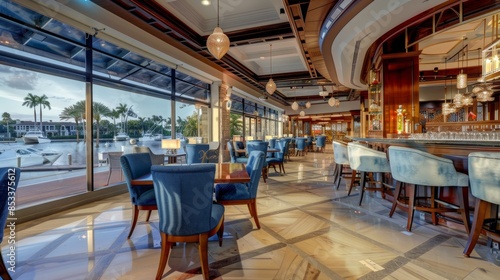 Luxury Restaurant with Waterfront View photo