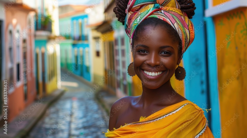 Beautiful Bahiana in Traditional Dress in Salvador
Beautiful Bahiana in Traditional Dress in Salvador