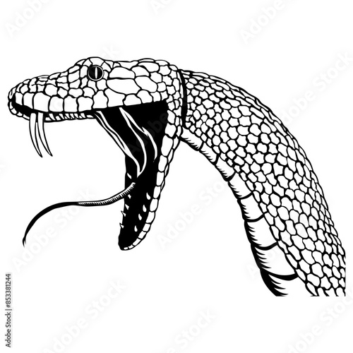 Angry Snake Close Up Face