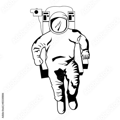 Astronaut Floating In Space