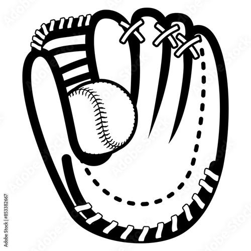 Baseball Glove and Ball