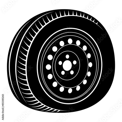 Car Wheel Flat Tire
