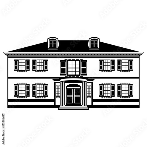 Colonial House  Colonial Architecture Mansion Colonial House
