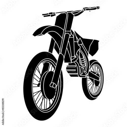 Dirt Bike Outline