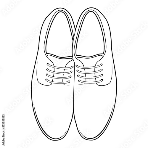 Dress Shoes Set Up Outline