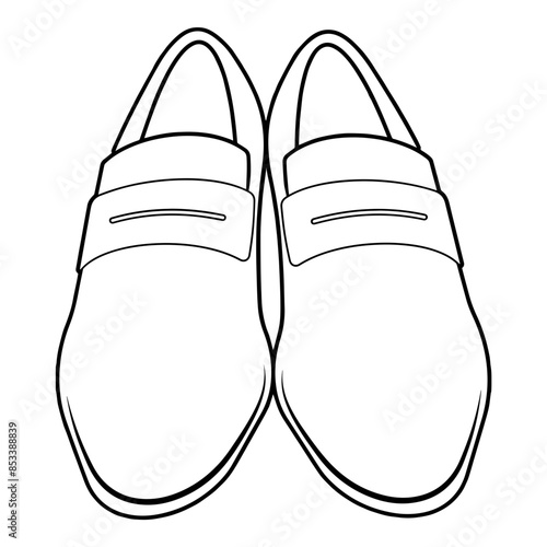 Dress Shoes Set Up Outline