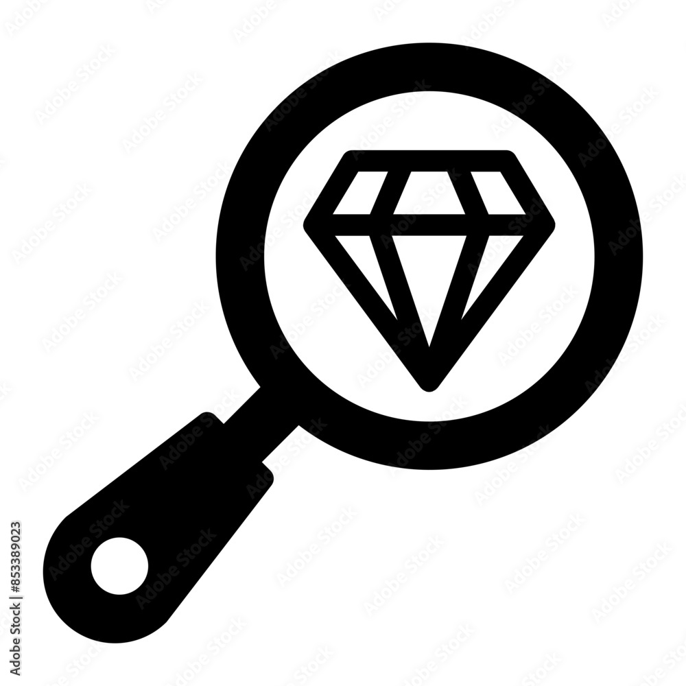 Magnifying Glass appraisal jewelry icon Magnifying Glass appraisal jewelry icon