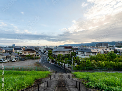 大和川堤防から見る街の風景 © しょこまろん