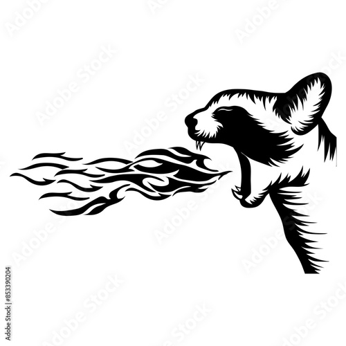 Fire Breathing Cat