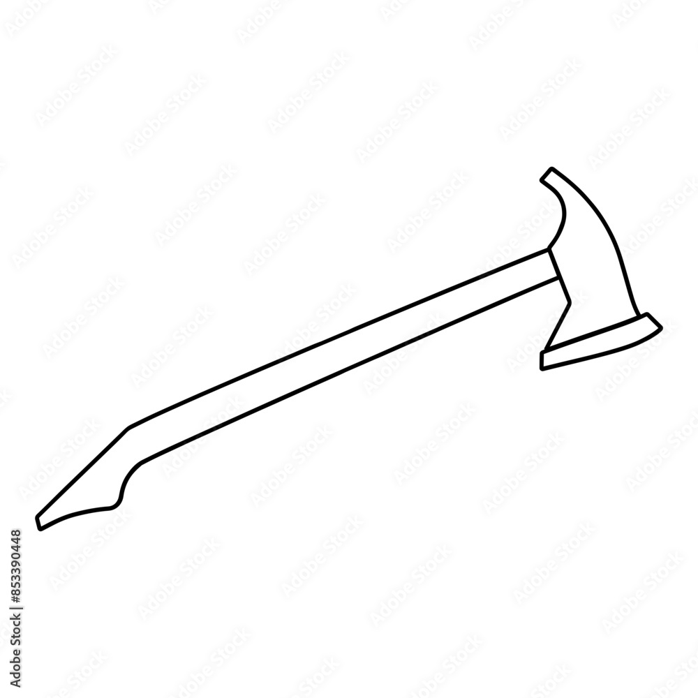 Firefighter Axe Outline Firefighter Axe Outline
