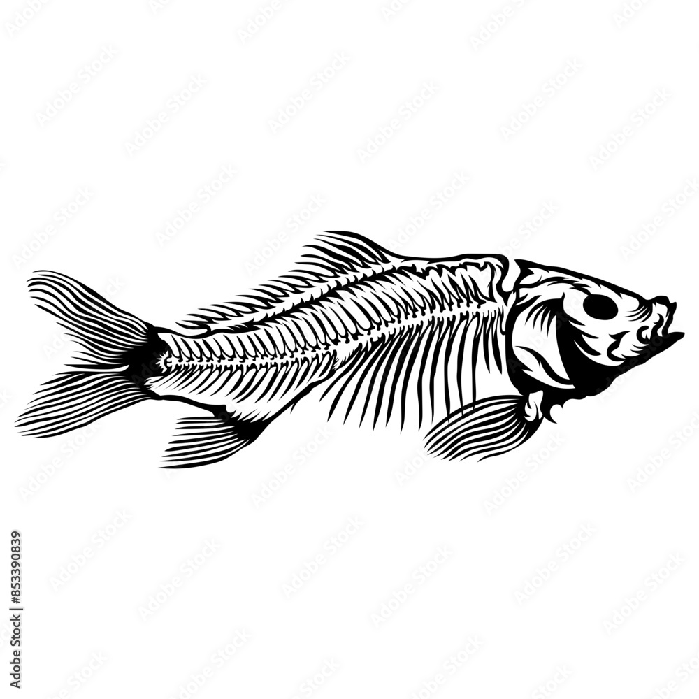 Fototapeta premium Fish Skeleton Carp