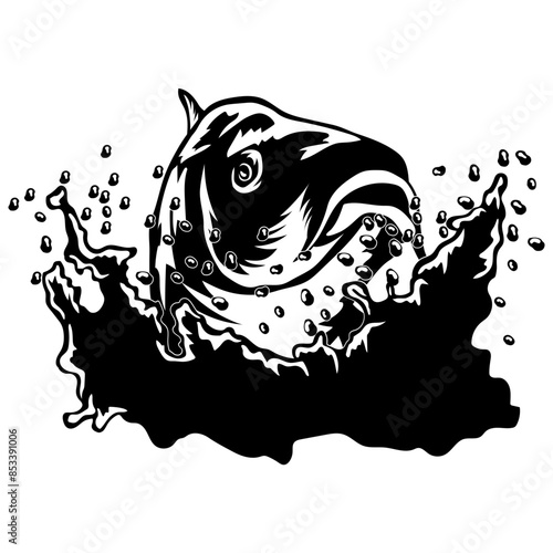 Fishing Logo Bass photo