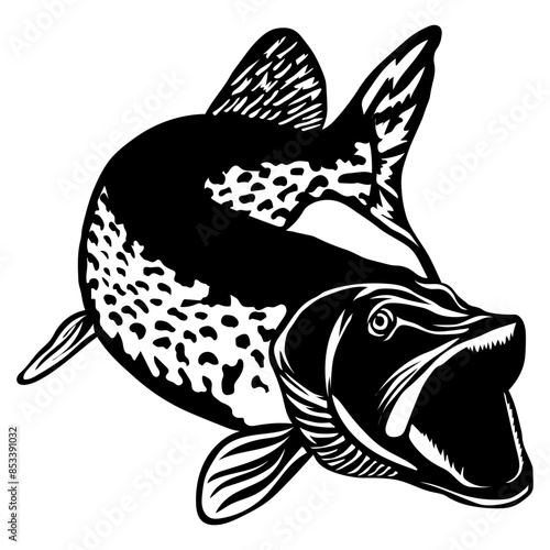Fishing Logo Northern Pike
