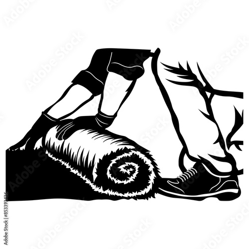 Grass Turf Laying Landscaping