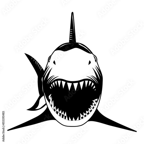 Great White Shark Front