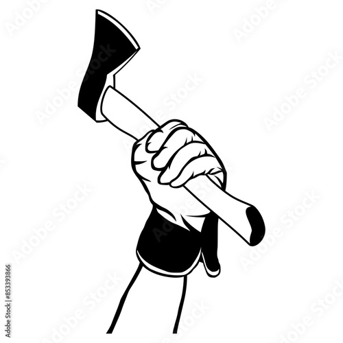 Hand Holding Ax