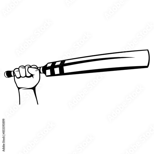 Hand Holding Cricket Bat Cricket Cricket Bat Cricket