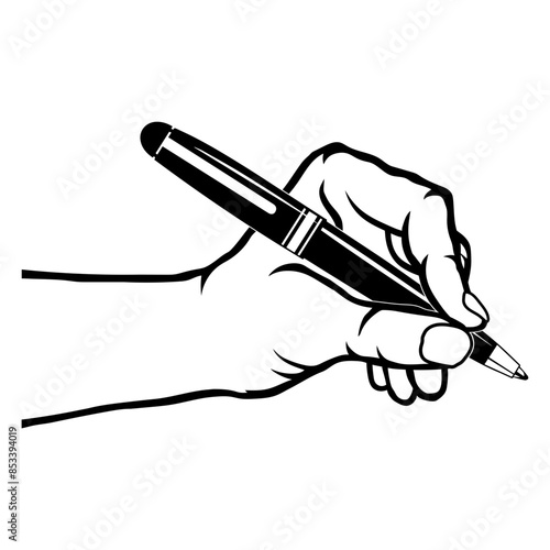Hand Holding Pen