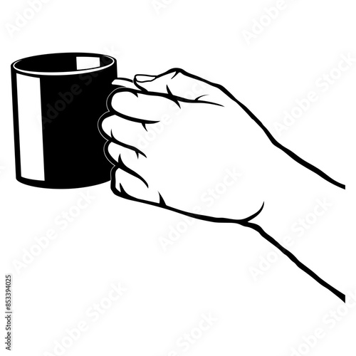 Hand Holding Mug