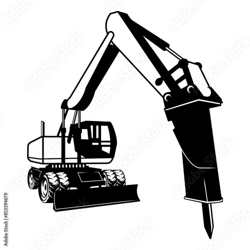 Heavy Equipment Hydraulic Breaker