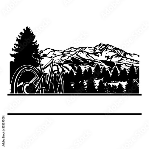 Hiking Split Monogram Logo