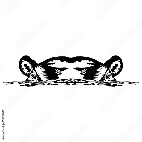 Hippo Under Water