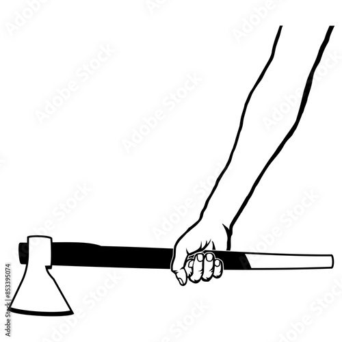 Holding Axe