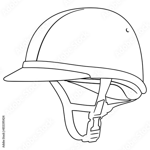 Horse Riding Hat Outline