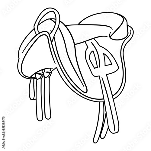 Horse Saddle Outline
